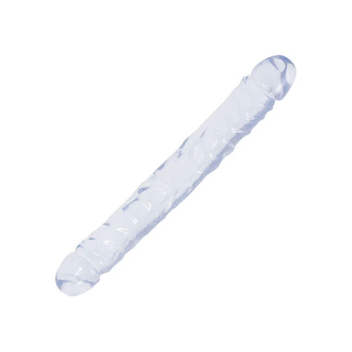 Oboustranné gelové dildo - 30 cm
