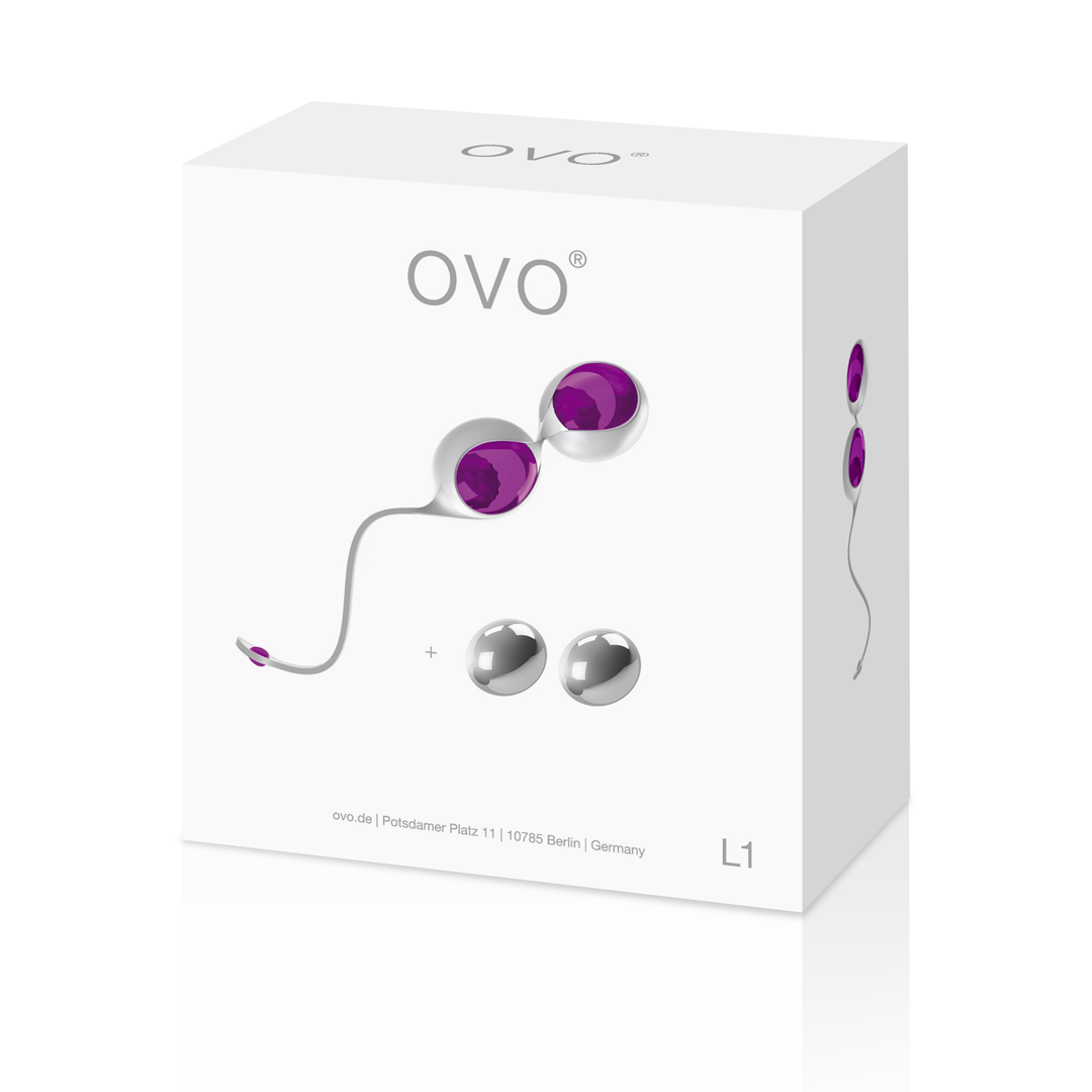 Luxusní venušiny kuličky OVO L1 love balls - fialové