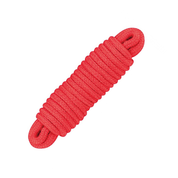 Červené bavlněné lano - 3m