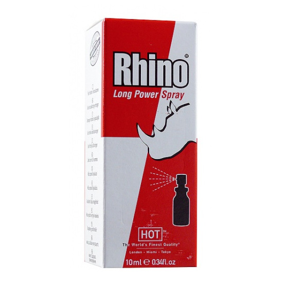 Sprej na oddálení ejakulace HOT Rhino Long Power Spray - 10 ml