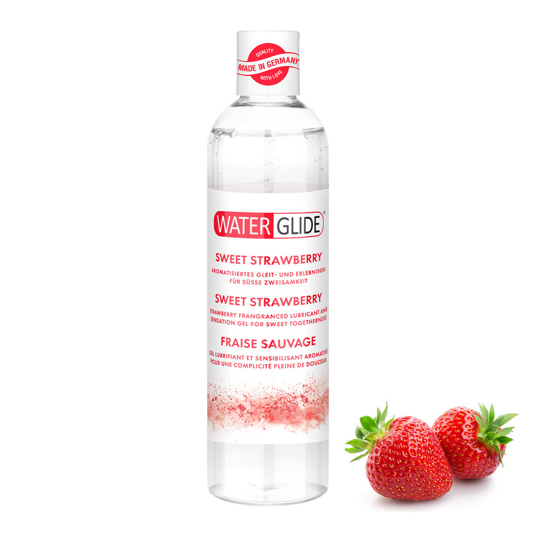 Jahodový lubrikant Waterglide - strawberry 300 ml velké balení